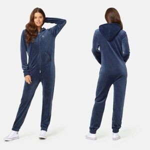 Onepiece Velvet Original Velour Jumpsuit Jogger Suit Hooded Hoodie